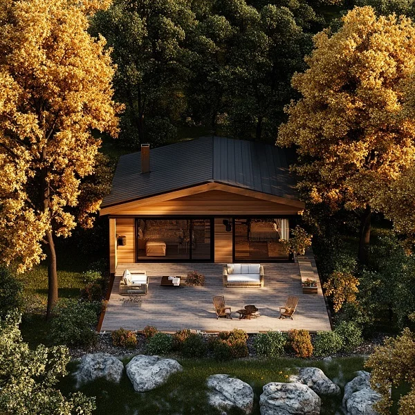 Мини-дом Honki8 5Х8 с барбекю