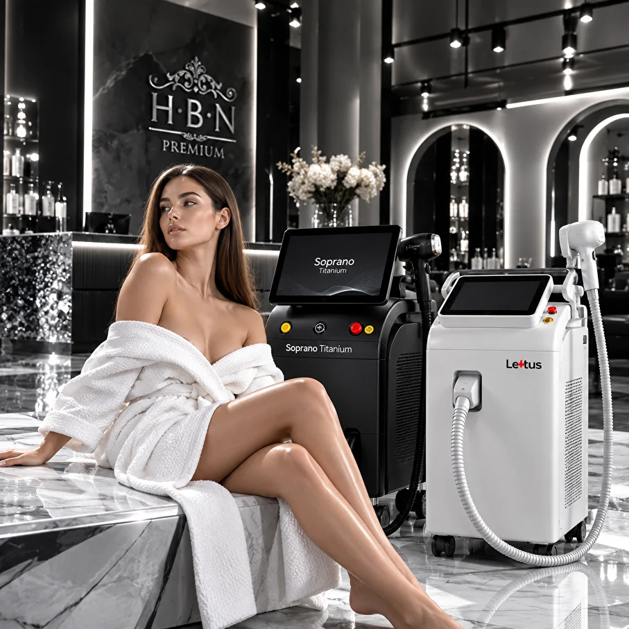Soprano Titanium и LOTUS для лазерной эпиляции в HBN Premium Донецк