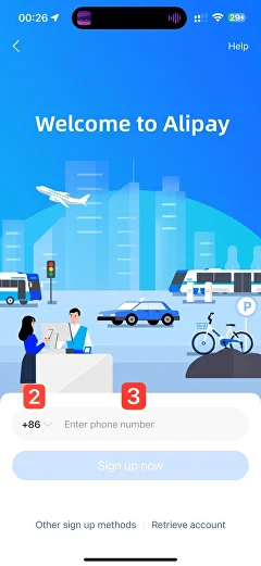 AliPay — ввод имени