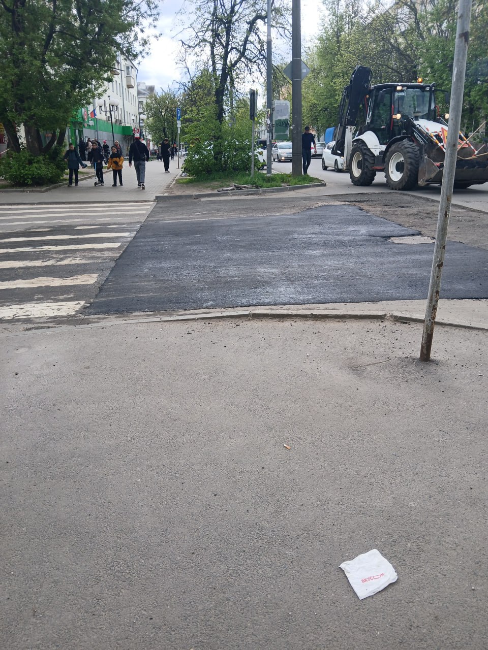 Установка бордюров и укладка покрытия — фото 5