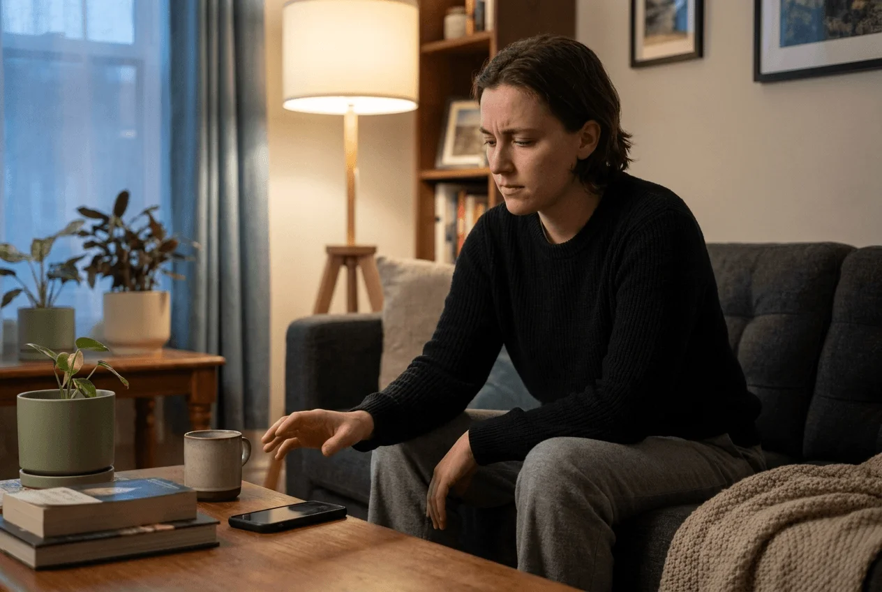 Клиент с расстройством пищевого поведения в момент переживания, связанного с эмоциями и пищевым поведением