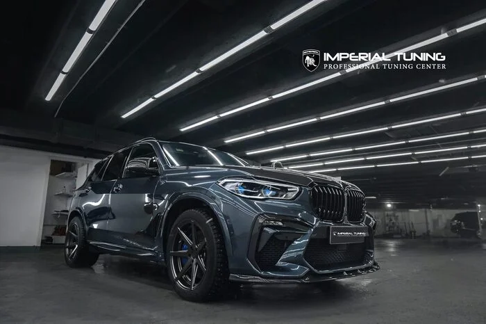 BMW X5 G05 Arctic Grey — Карбоновый обвес Imperial Conrad II