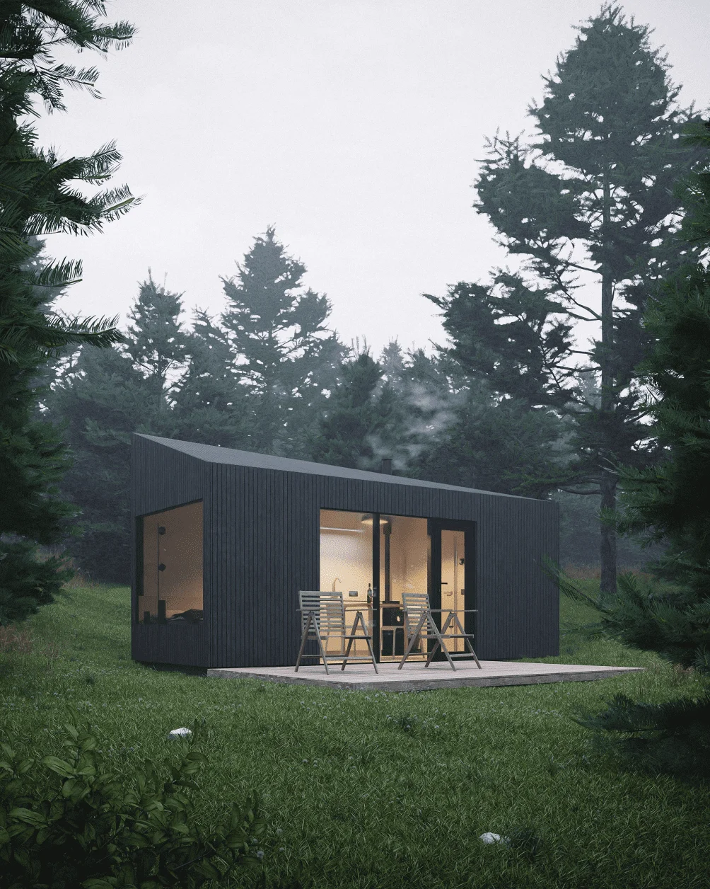 ELKA HAUS CAMP B — общий вид с террасой