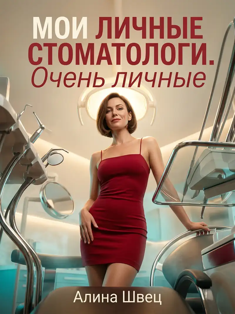 Обложка романа «Мой личный стоматолог», сделанная в онлайн-генераторе обложек книг