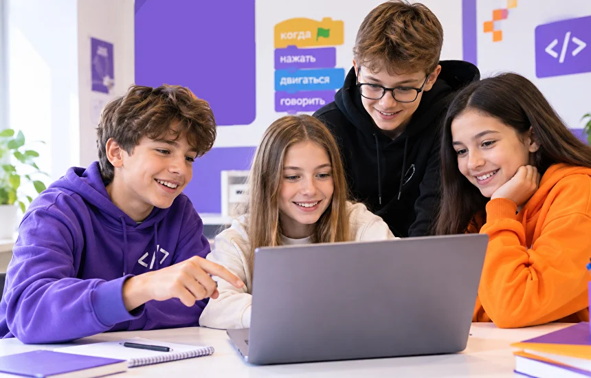 Фото олимпиады по Scratch