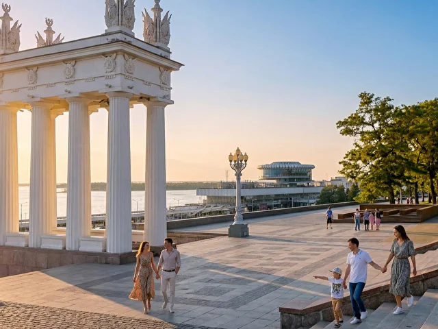 Набережная - главная прогулка города, Волгоград
