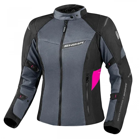 Универсальная мотокуртка SHIMA RUSH 2.0 Vent Lady Pink, розовый — можно померить с защитой