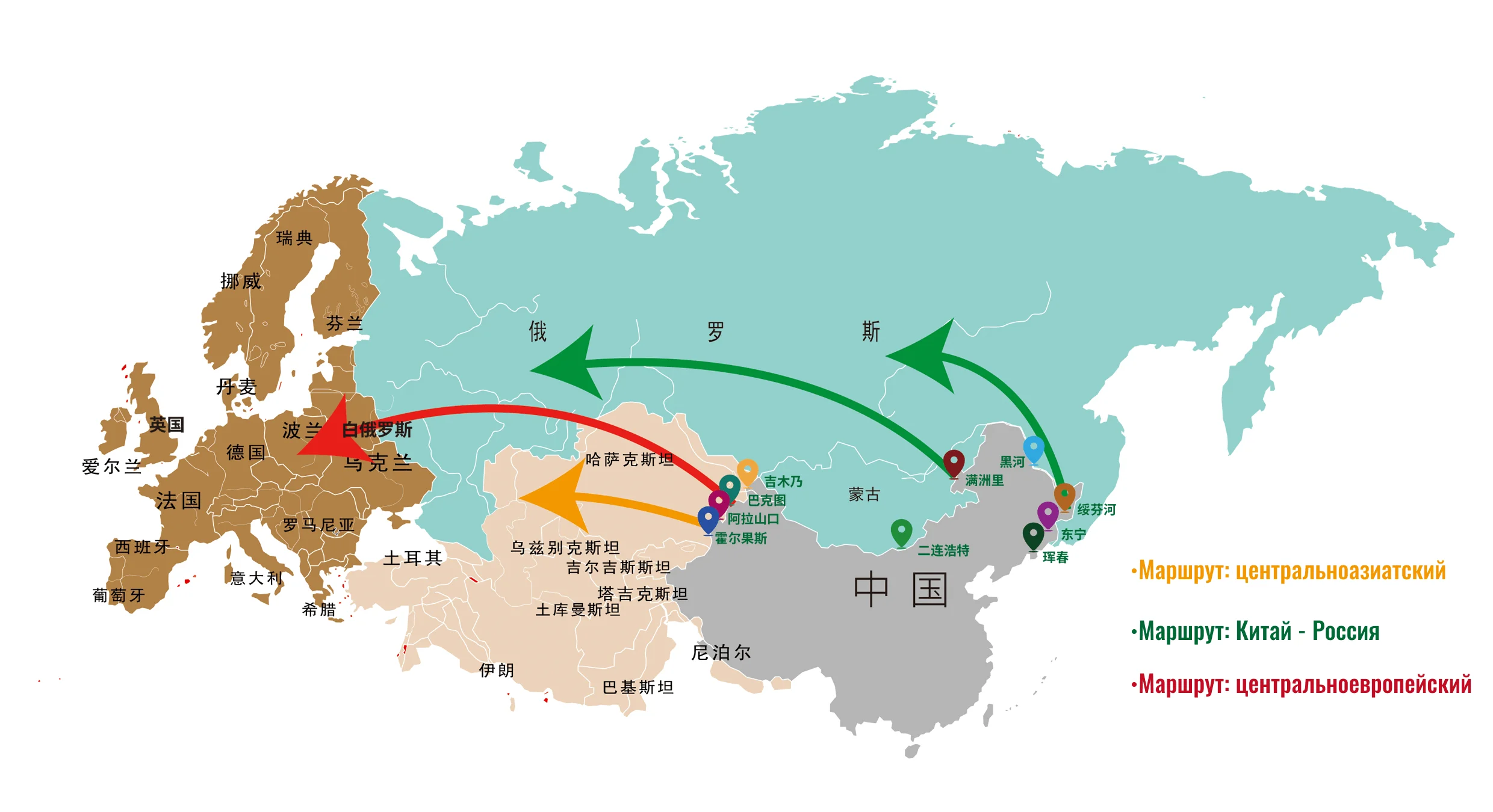 Карта маршрутов