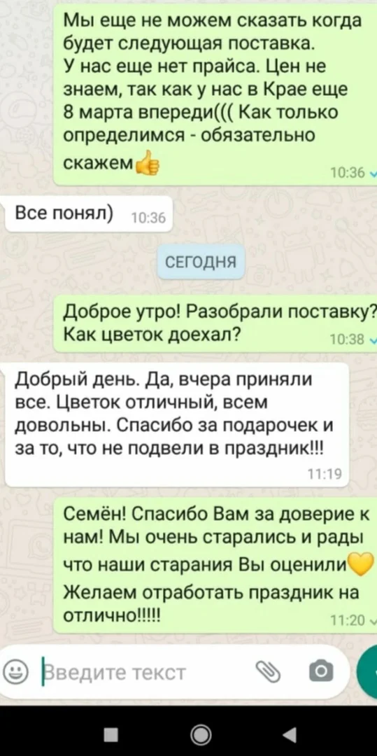 Отзыв клиента