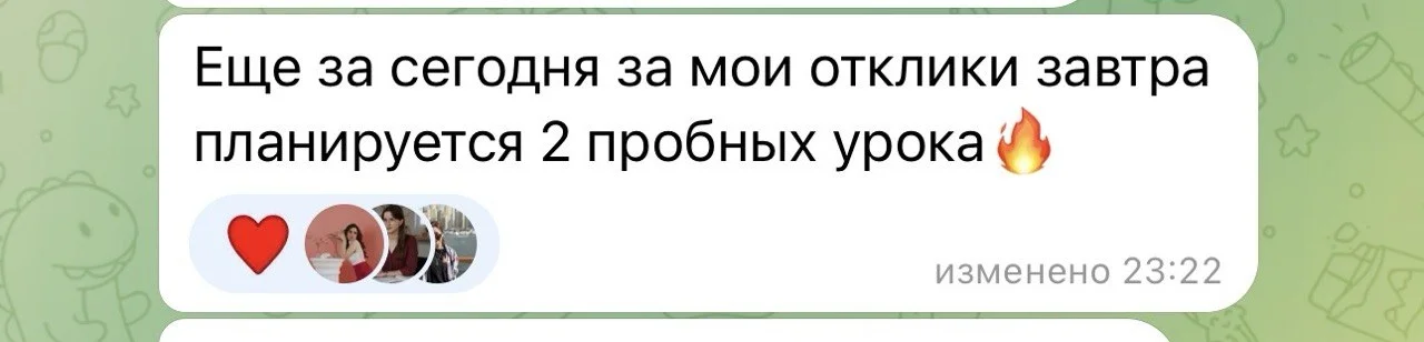 Сообщение ученицы про заказы с Профи