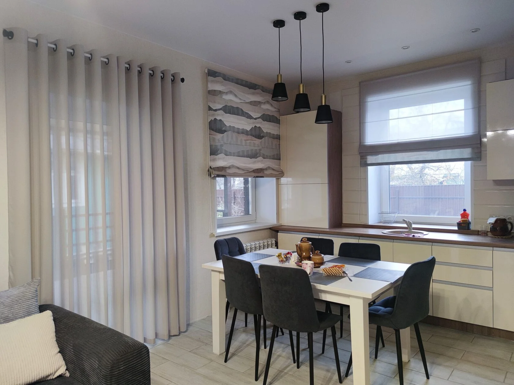 Шторы на кухню