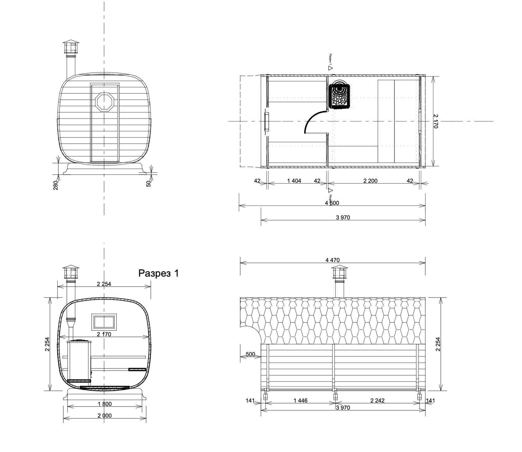 Чертёж Классик 4500