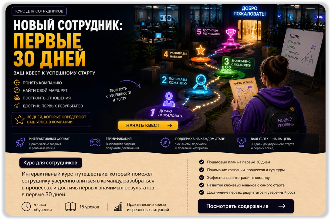 Пример корпоративного курса