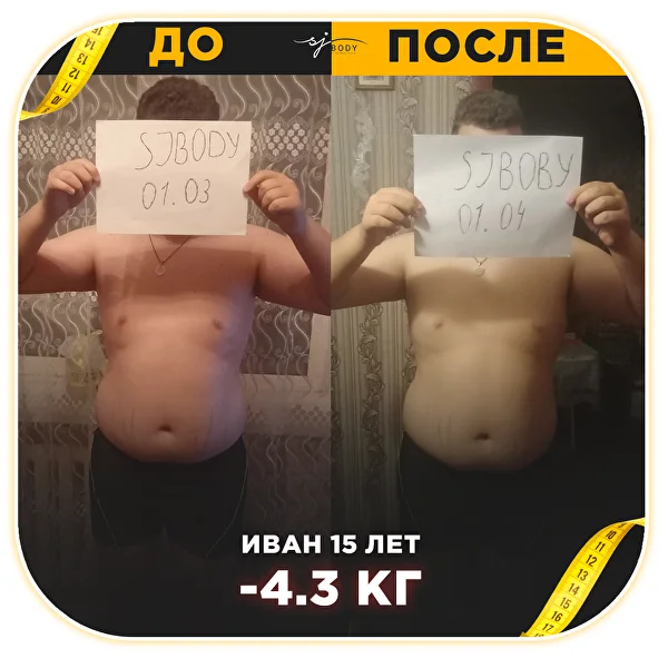 Результат ученика SJBODY: до и после