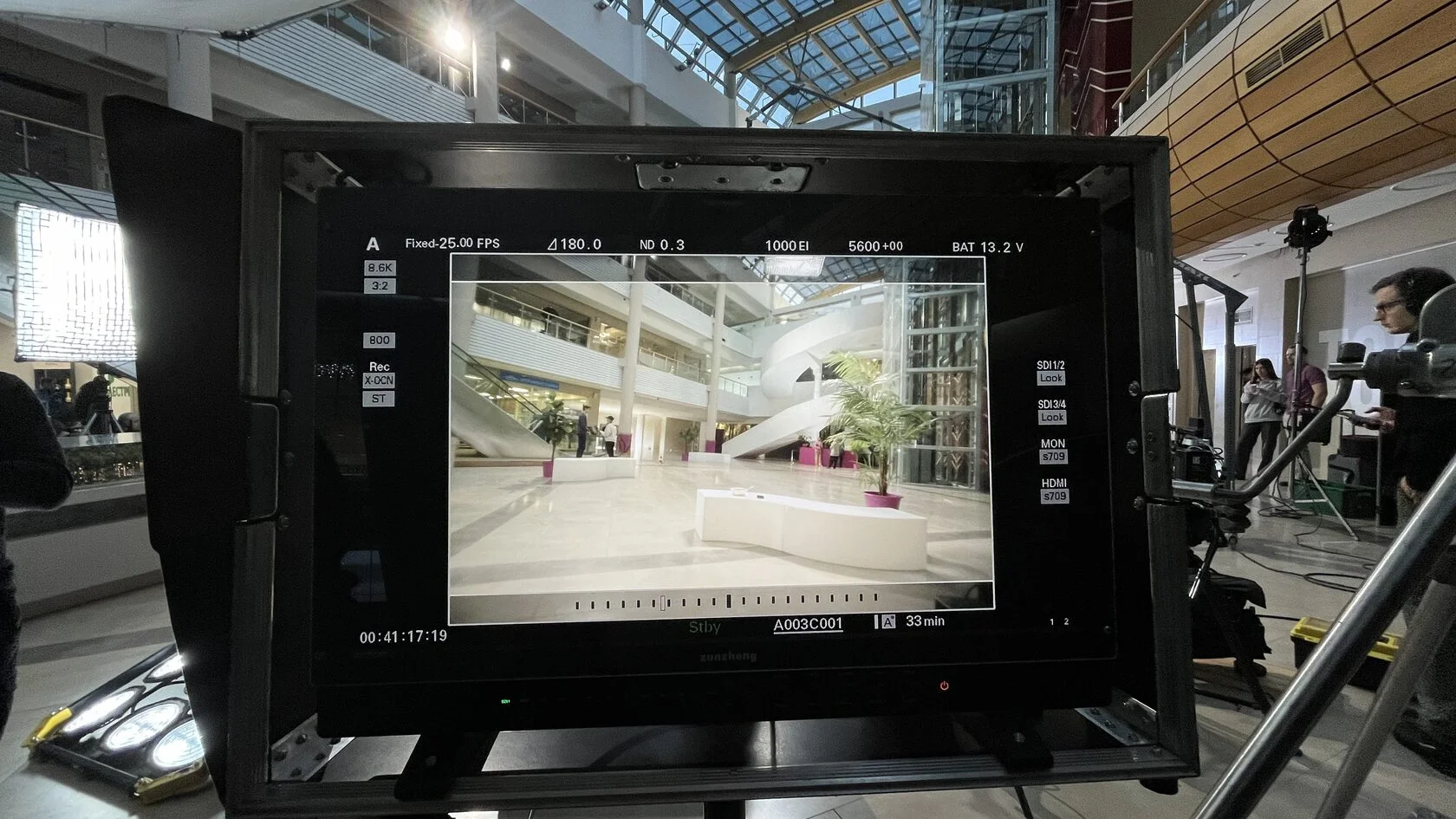 Атриум — на съёмках