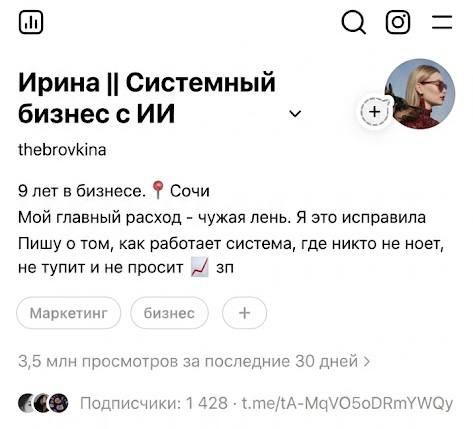 1 428 подписчиков с нуля