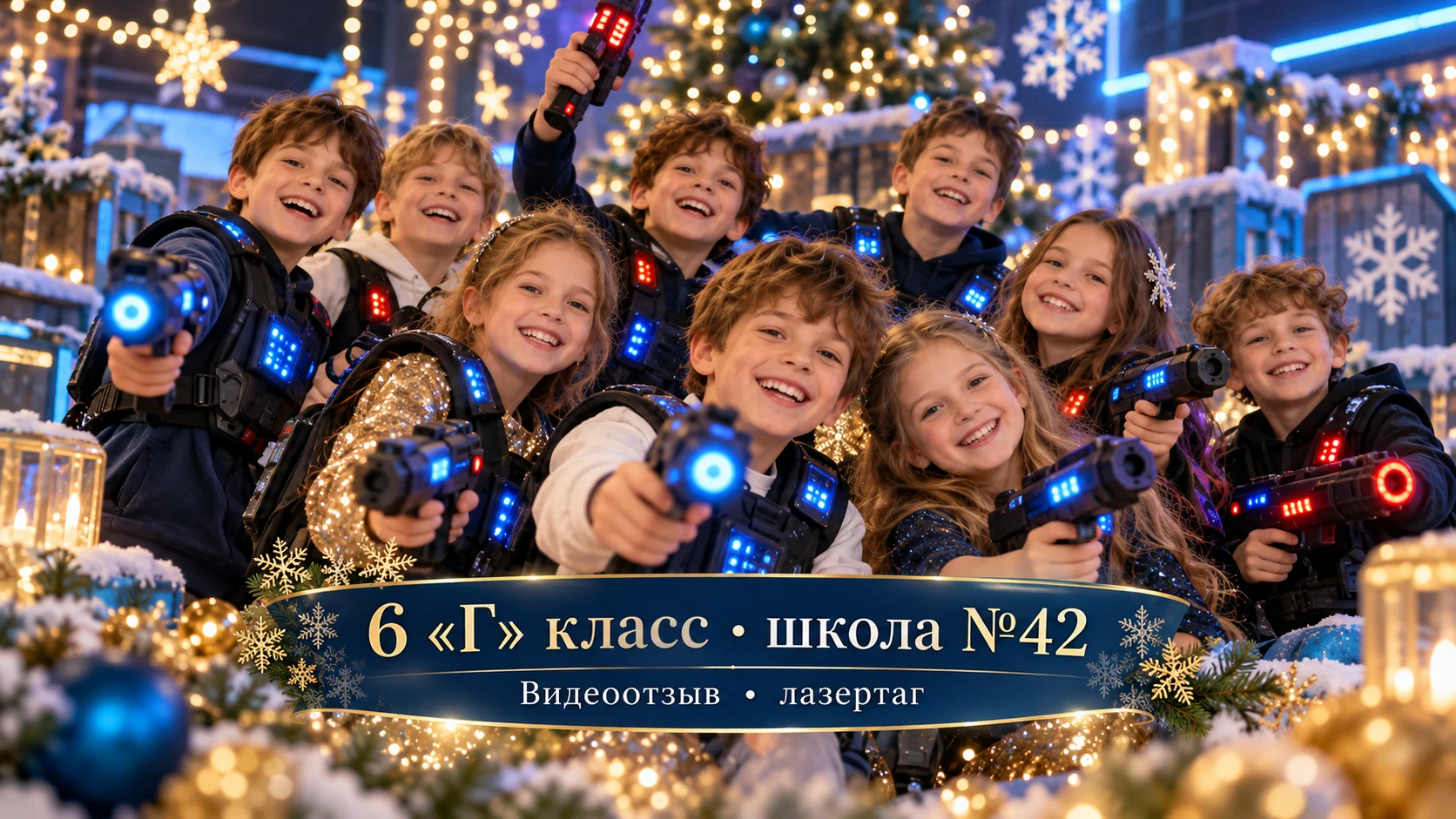 Видеоотзыв — 6 «Г» класс, школа №42, лазертаг
