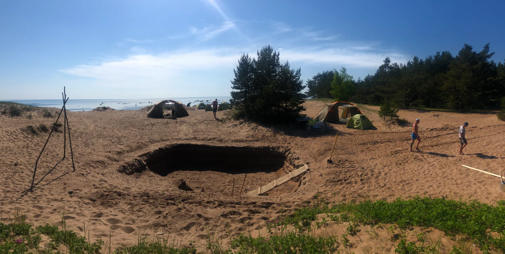 Монтаж лагеря