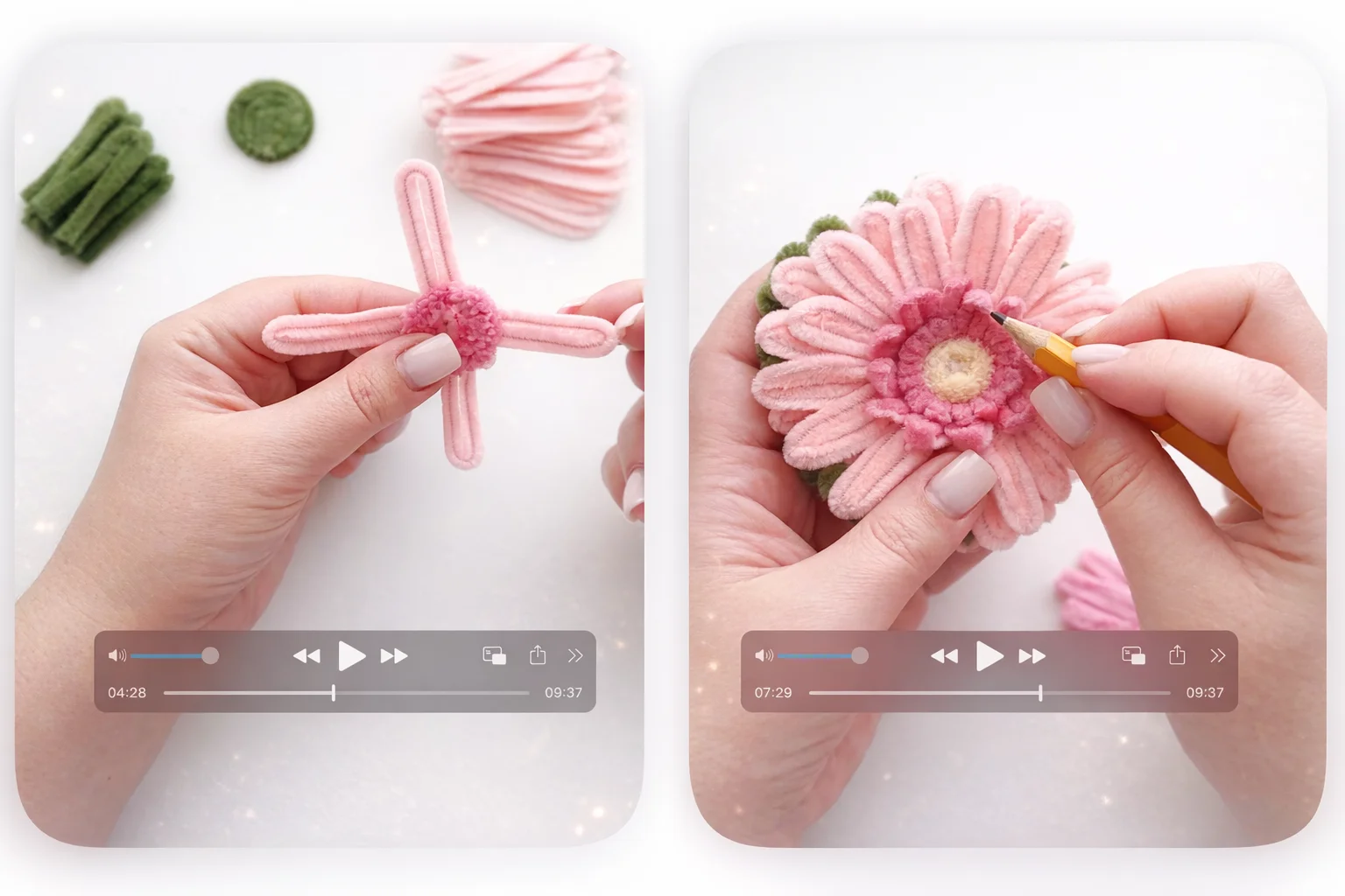 Фрагмент видео процесса