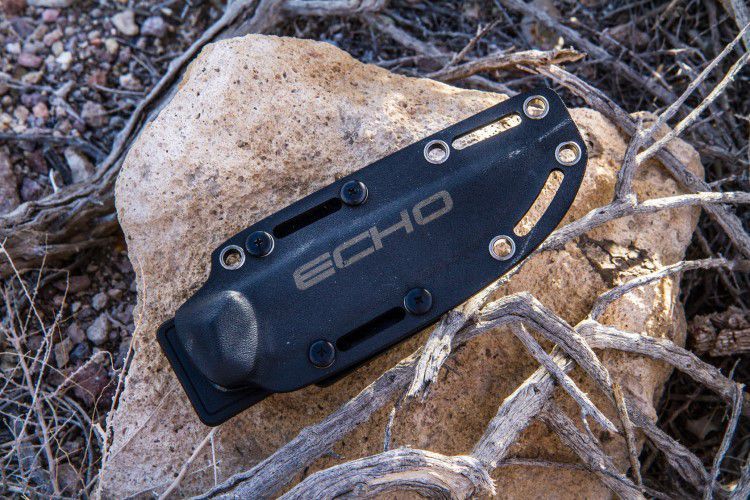 Kizlyar Supreme knife in a rigid Kydex sheath