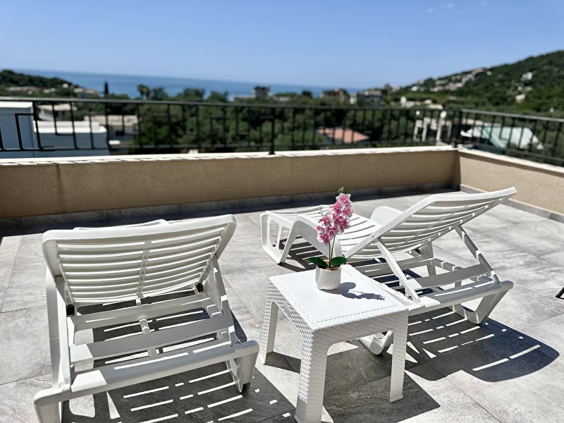 Lux apartman sa 1 spavaćom sobom, terasom i panoramskim pogledom na more, fotografija 1