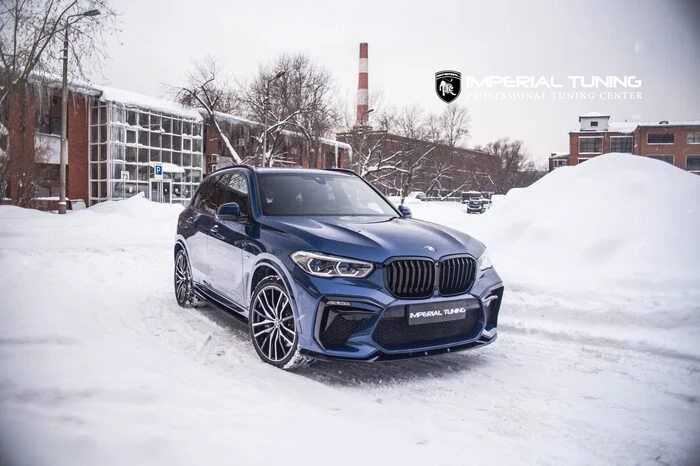 BMW X5 G05 Phytonic Blue Metallic — Полный комплект обвеса с акцентами high gloss black