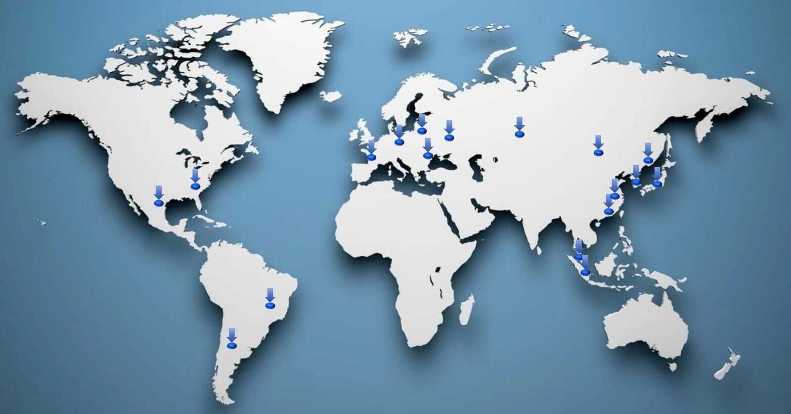 Global presence map
