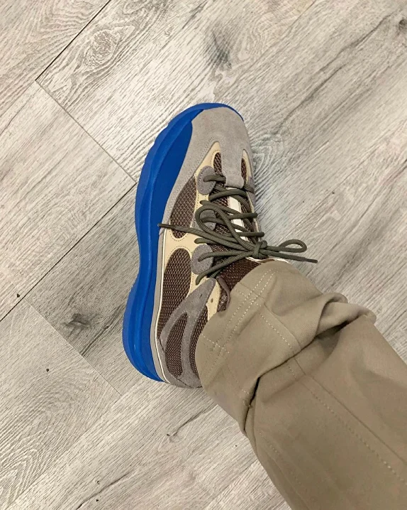 Blue yeezy online desert boot