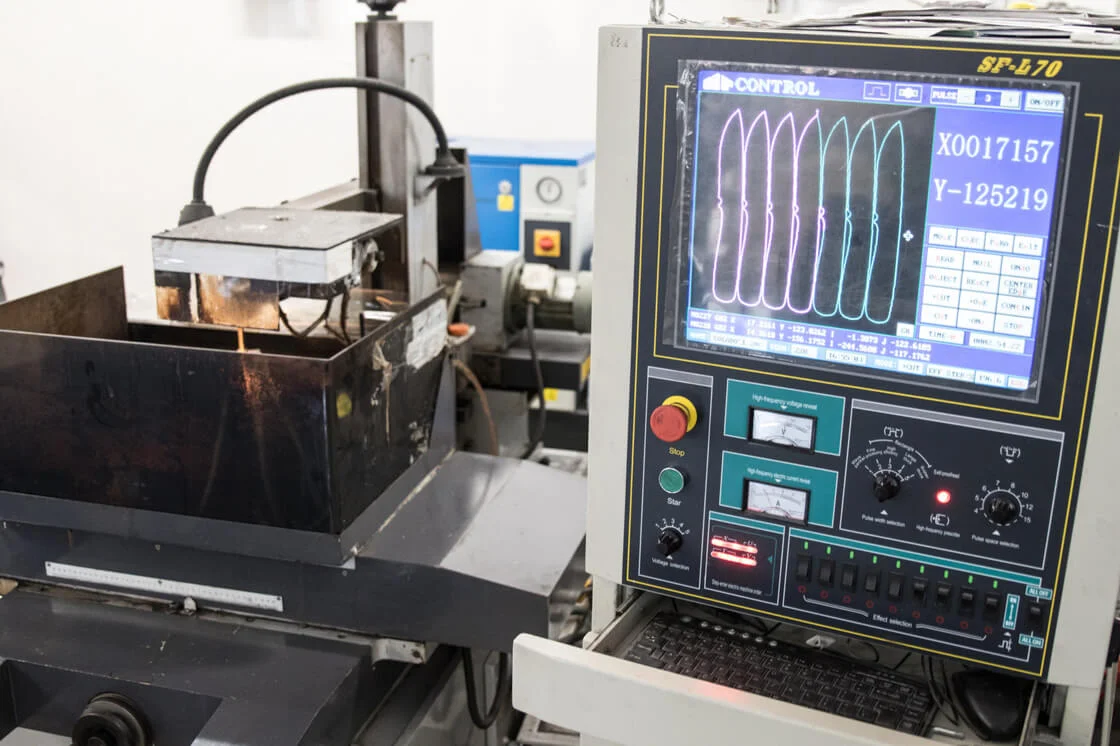 Precision production equipment inside the Kizlyar Supreme factory