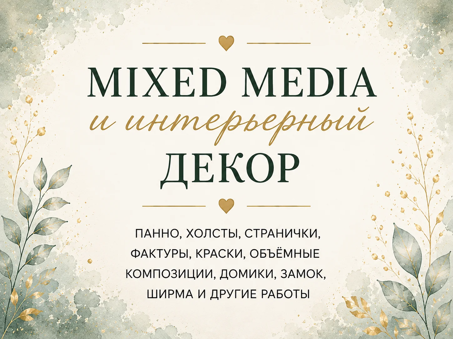Mixed Media и интерьерный декор