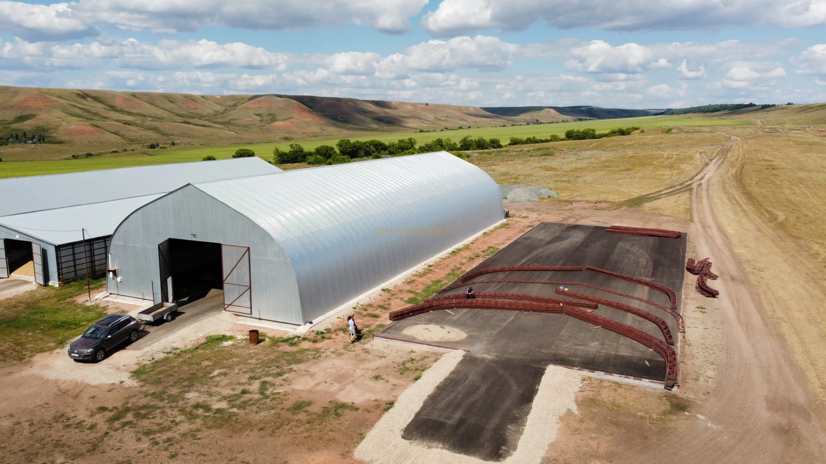 Каркасный ангар