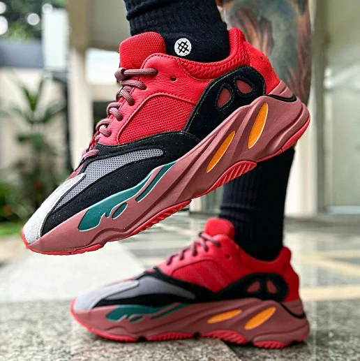 Adidas Yeezy Boost 700 Hi Res Red 100