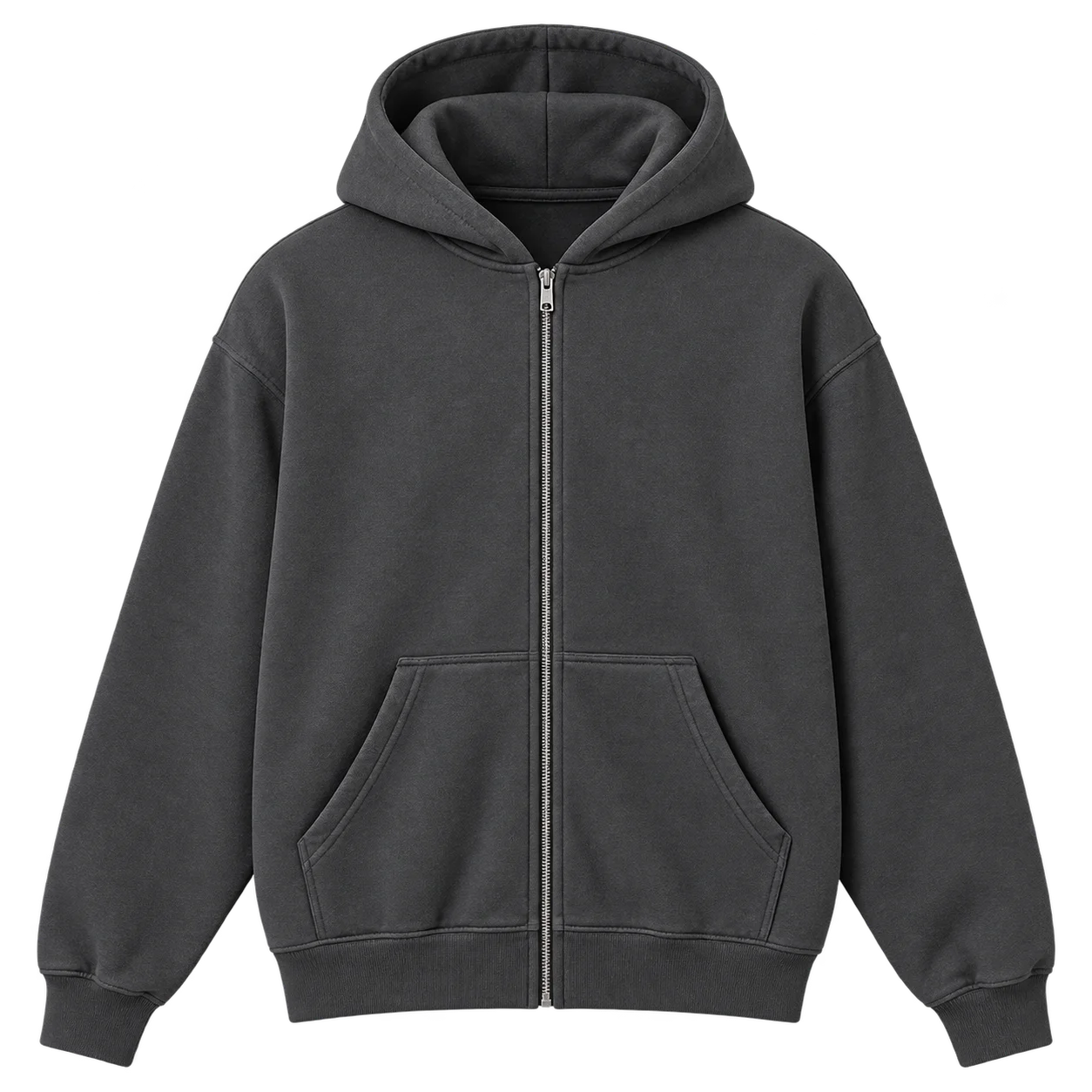 Графитовое зип-худи KOSH MERCH