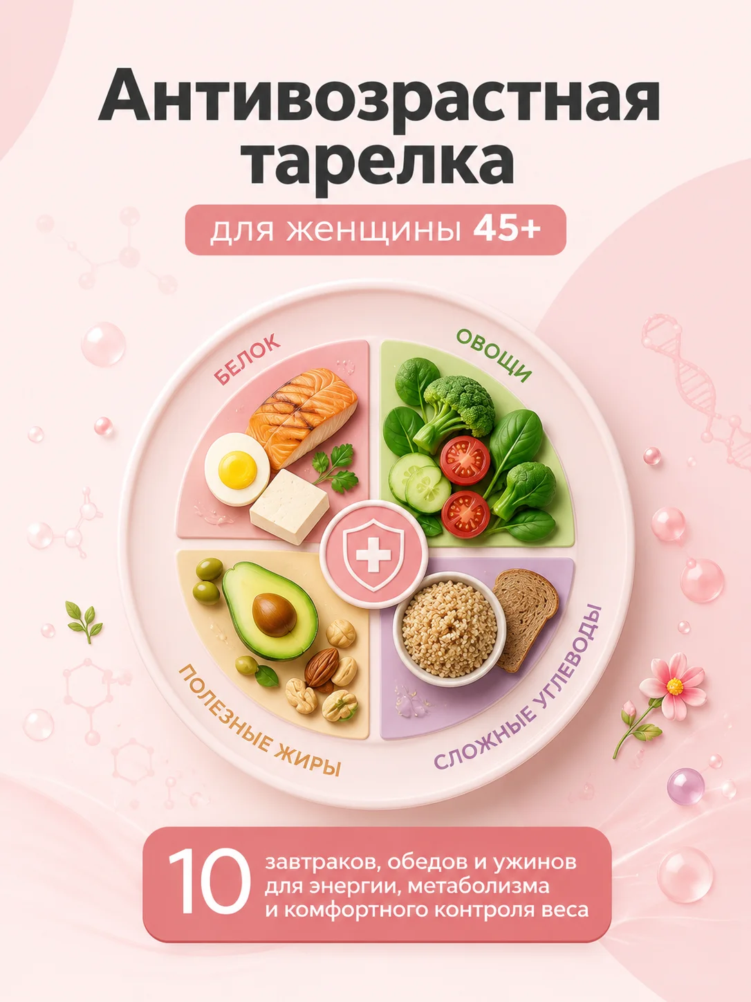 Антивозрастная тарелка для женщины 45+