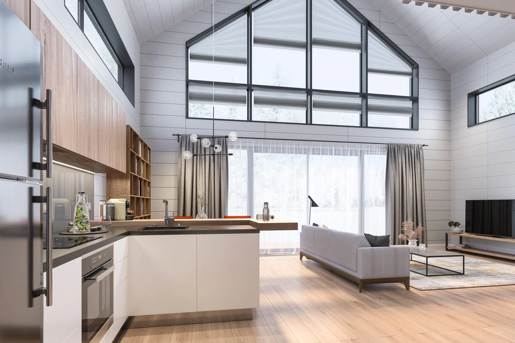 Гостиная со вторым светом