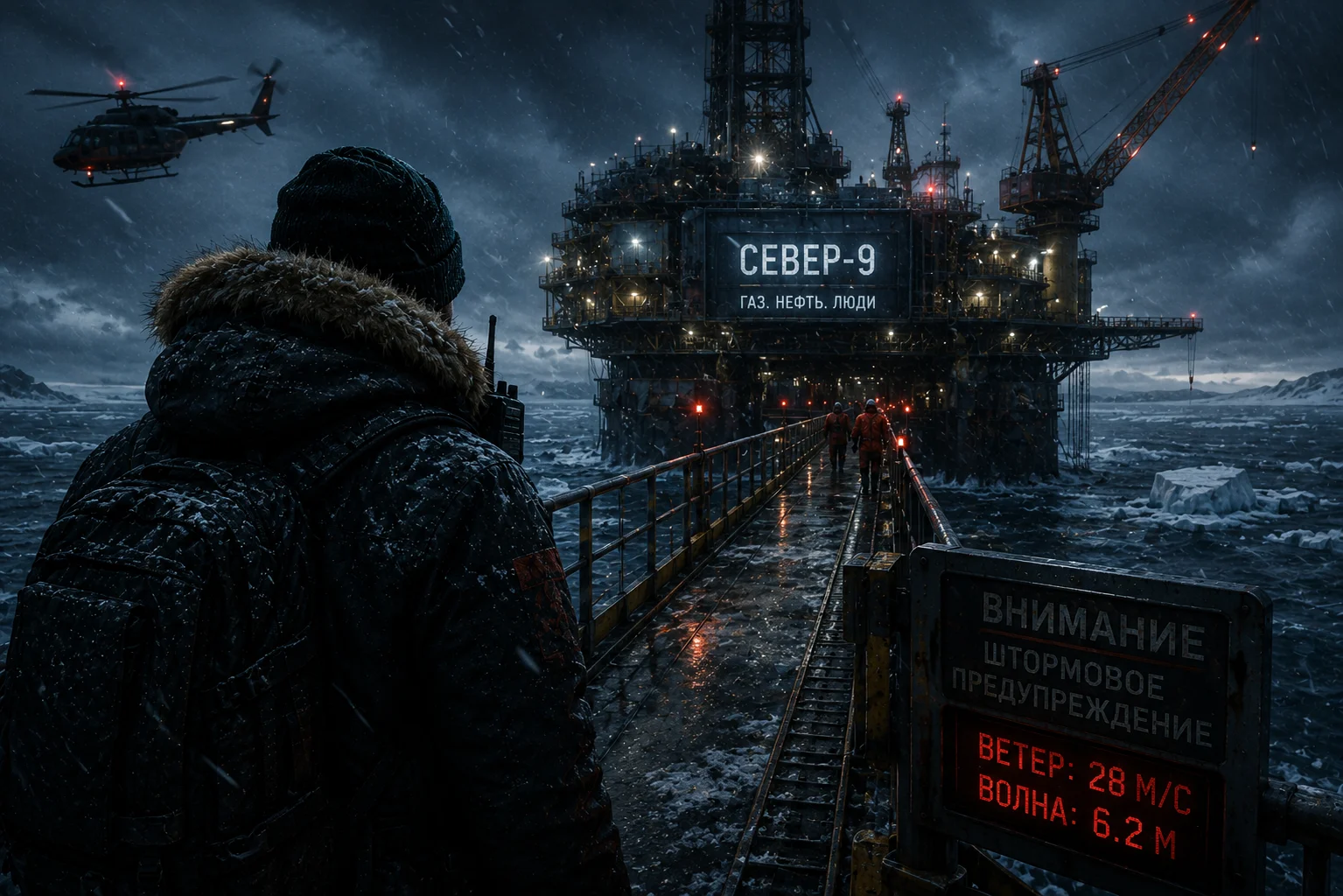 Иллюстрация к истории «Платформа «Север-9»»
