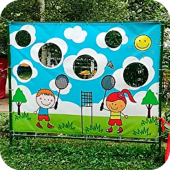 Спортивные баннеры-мишени для метания в детском саду и на улице