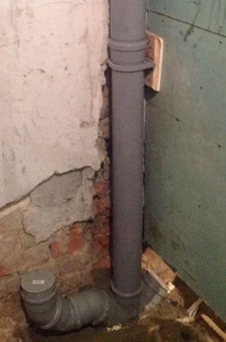 Новые трубы после монтажа