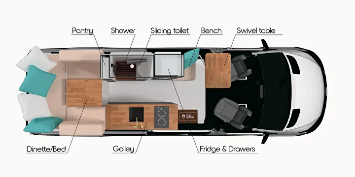 Layout Mercedes Van Conversions Mercedes Sprinter Van Layout