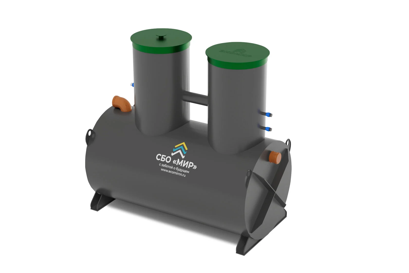 Горизонтальная станция биологической очистки