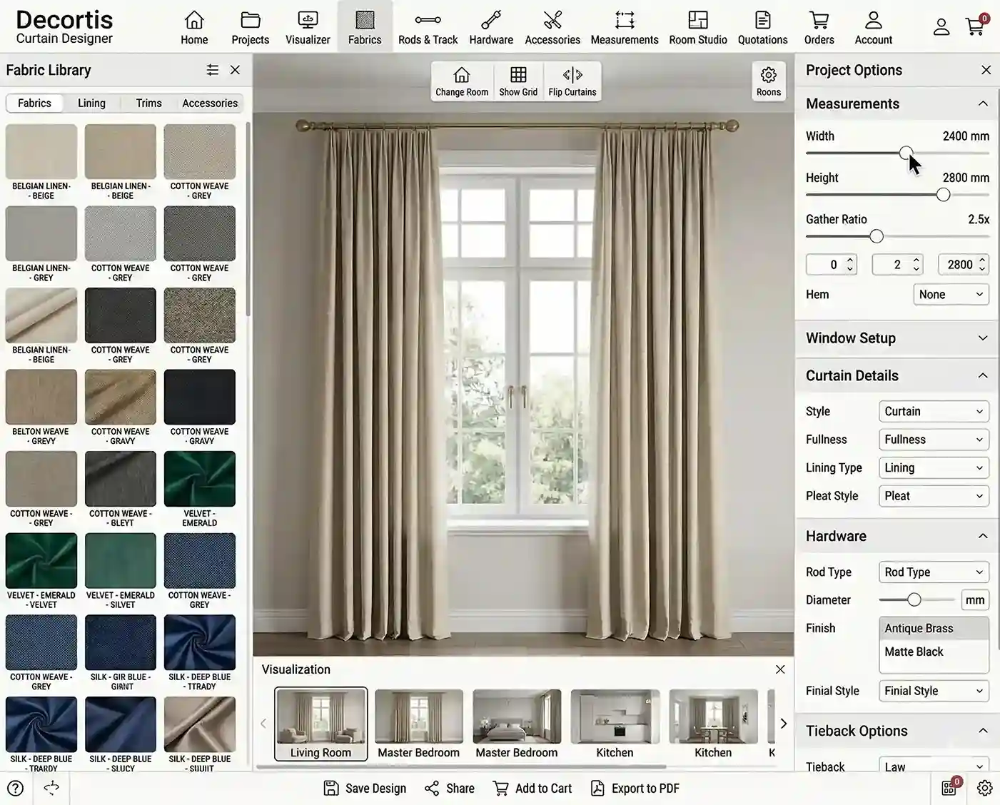 Интерфейс Decortis