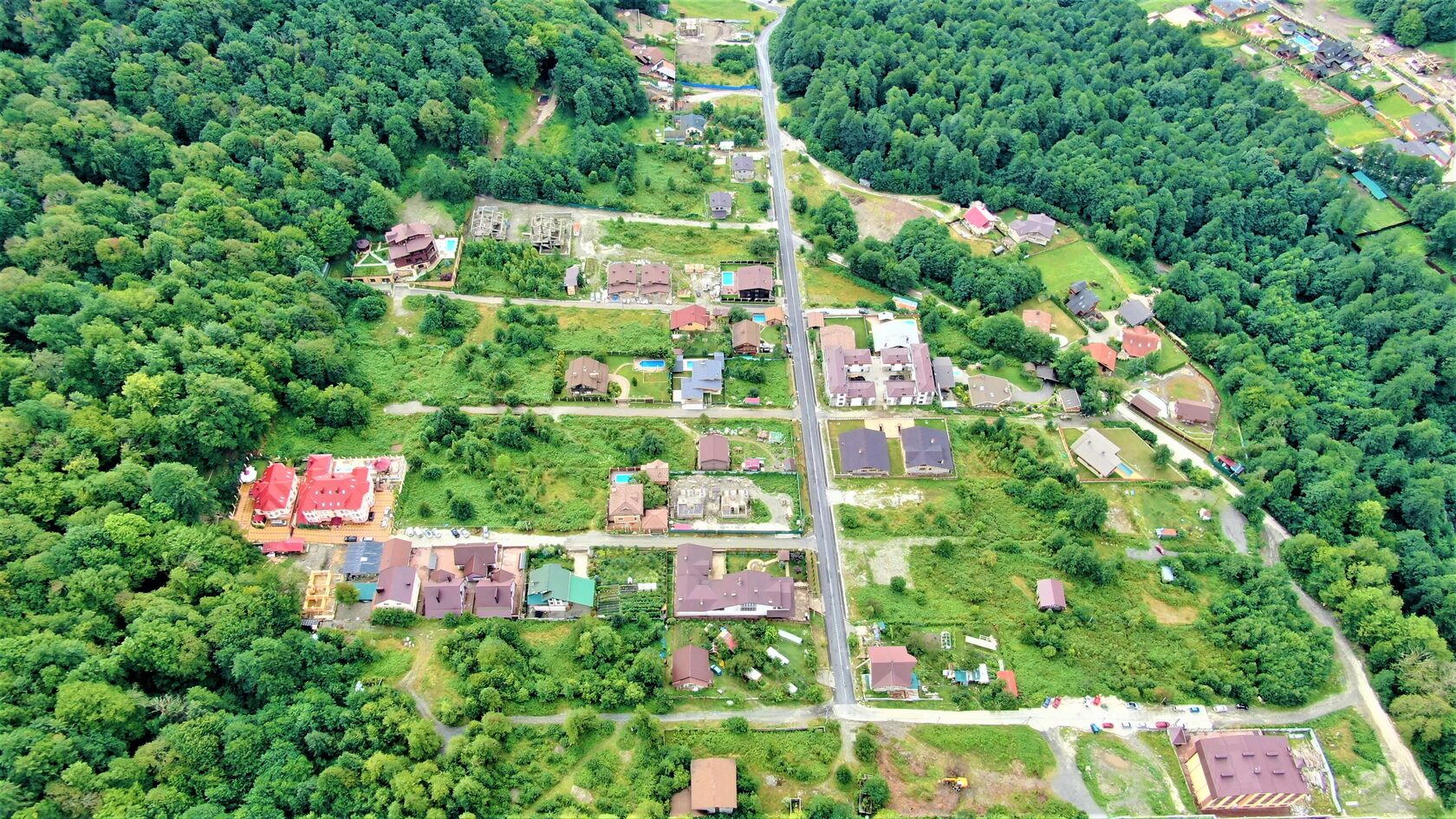 Панорама гор Красной Поляны