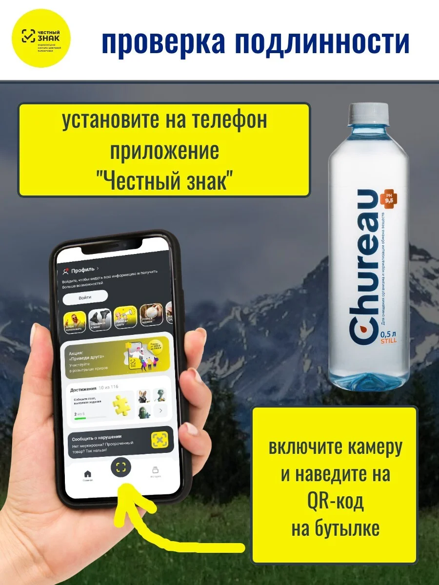 Проверка подлинности Чуроу через Честный знак
