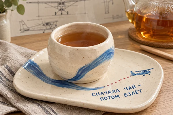 Мастер-класс Керамика Чайная пара