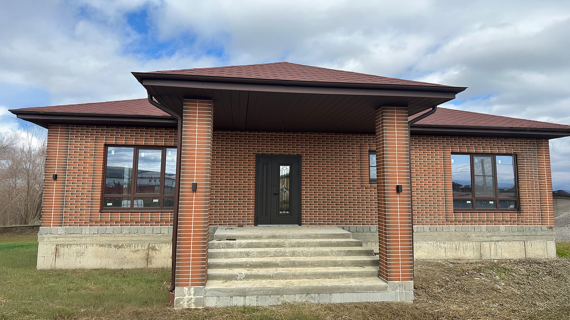 Остекление дома Псыж алюминий