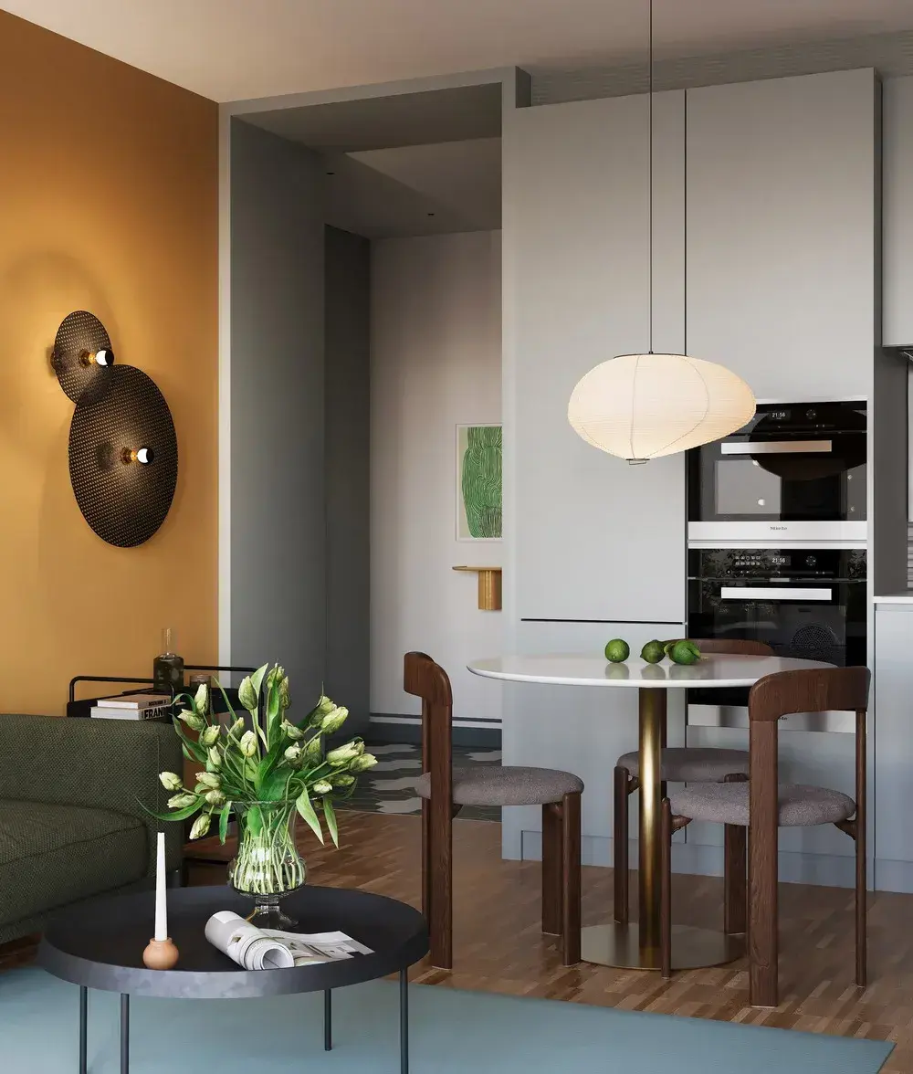 Дизайн проект ЖК Ариосто — интерьер 45 м² от Перфекционист