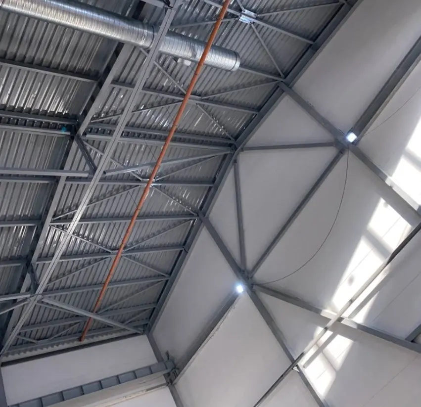 Нанесение огнезащитного состава и покраска металлоконструкций