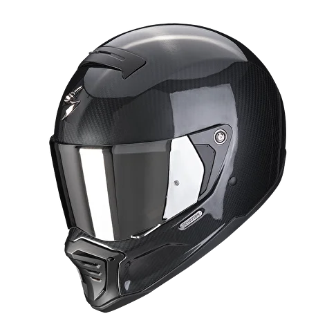 Мотошлем-интеграл SCORPION EXO-HX1 FIGHTER Carbon Black — примерка на Лиговском, 50Ф