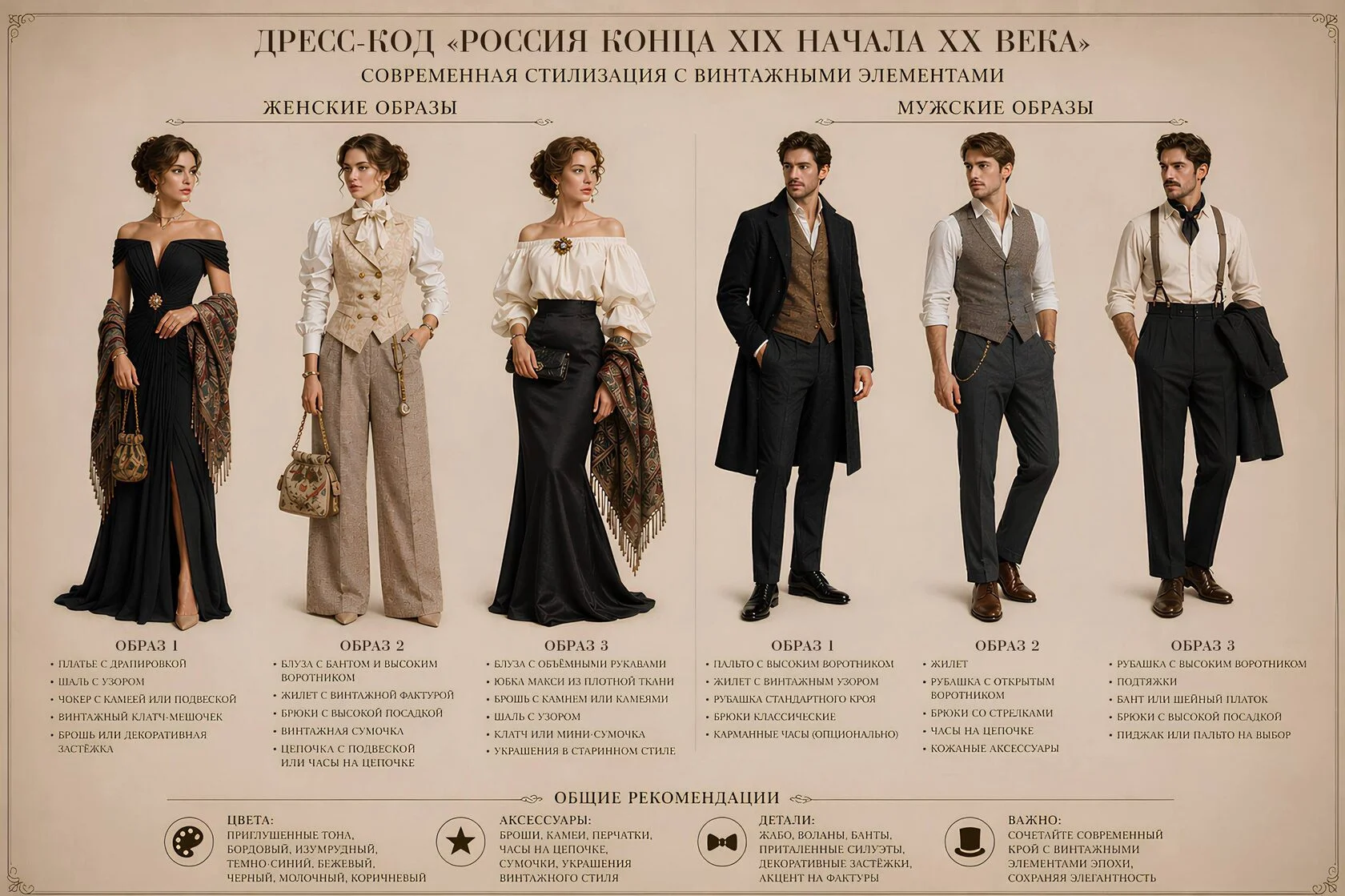 Варианты образов — дресс-код