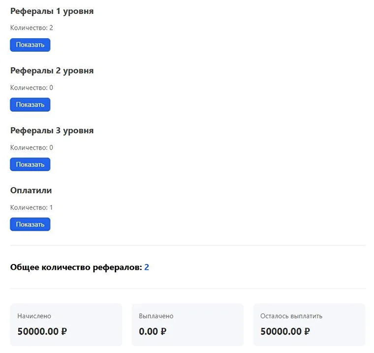 Личный кабинет партнера